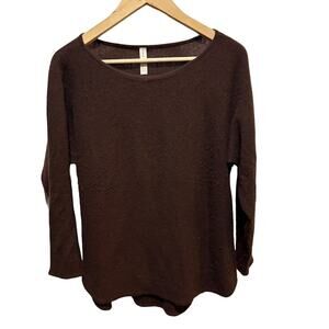 Nap Loungewear cashmere and wool boatneck brown sz XL sleepwear soooo soft
